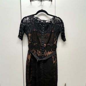 Byron Lars Beguile Carissima Sheath Dress Black